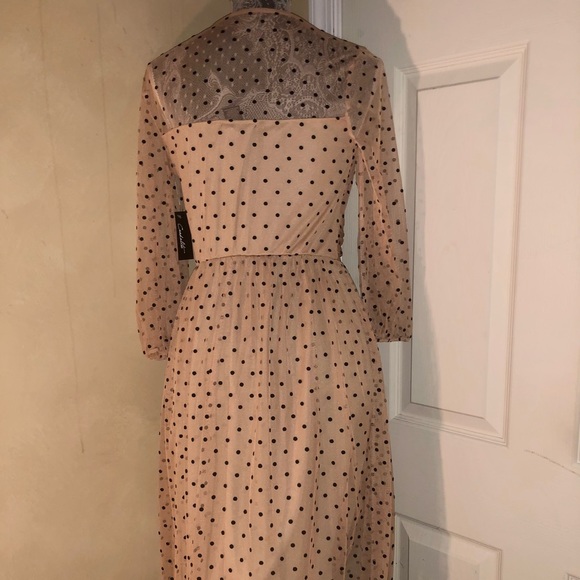 Ladies Vintage inspired Swiss dot tulle dress  size small - Picture 5 of 8